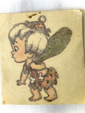 Vintage 1992 Hanna-Barbera Temporary Tattoo Flintstones Bamm-Bamm Collectible